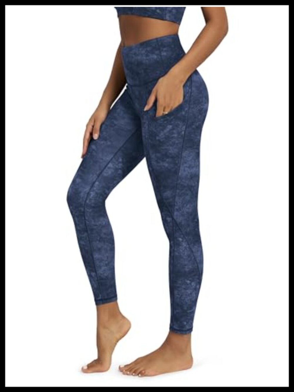 High Waisted Yoga Leggings with Pockets Athletic Workout Non See Through 4 Way